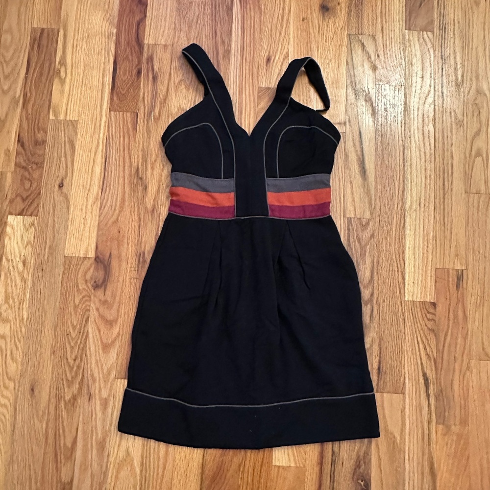 🖤 BCBGMAXAZRIA Colorblock Bandage Dress – Size 0